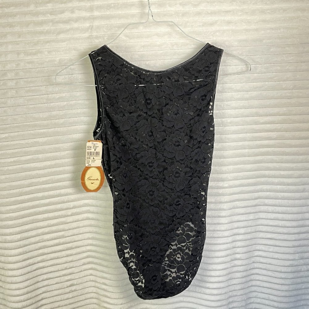 Vintage Deadstock Lace Lingerie Top Bodysuit Large NWT - Picture 3 of 6